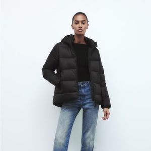 Zara HOODED PUFFER JACKET